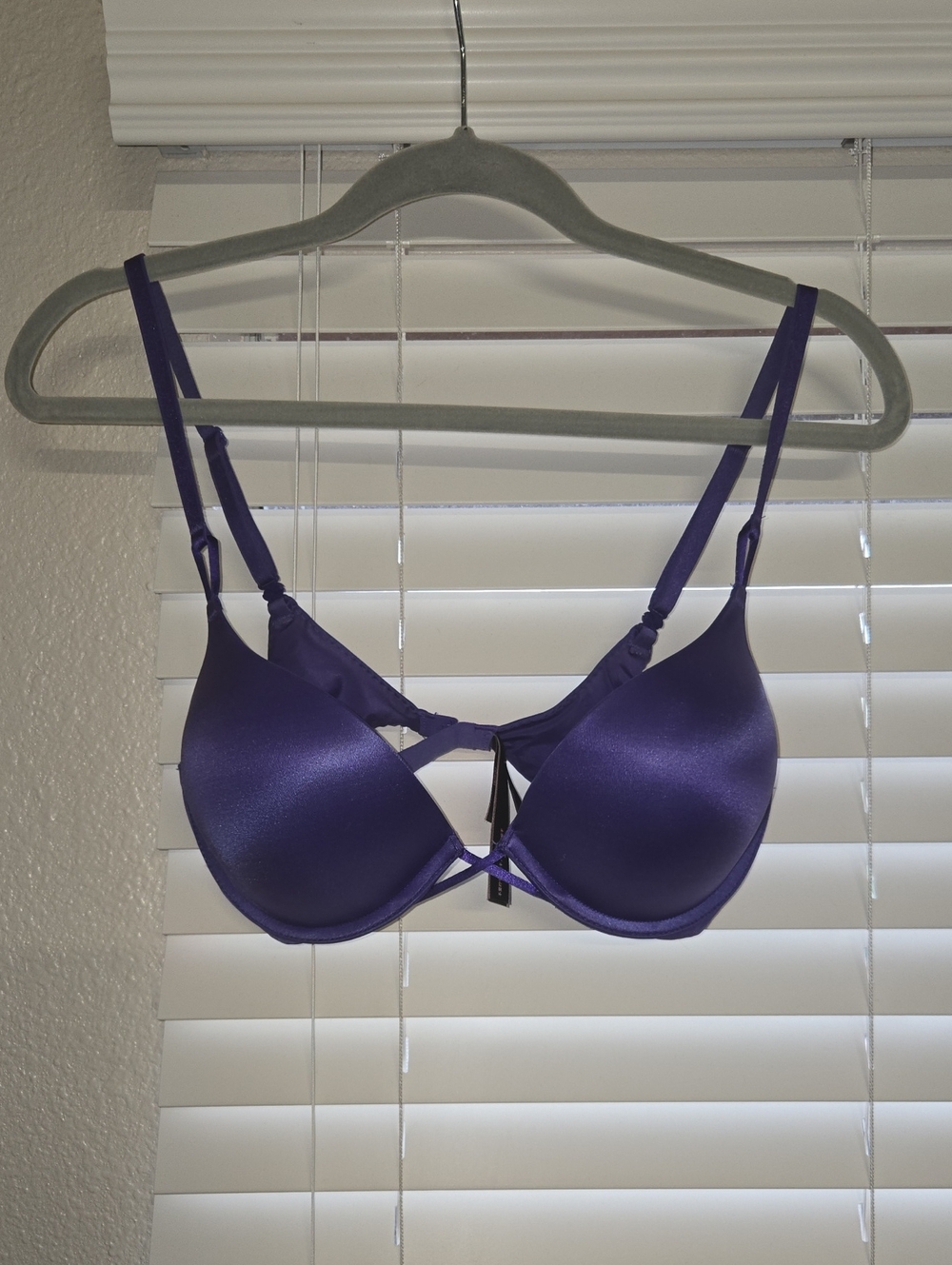 Victoria's Secret Satin Purple Push-Up Bra